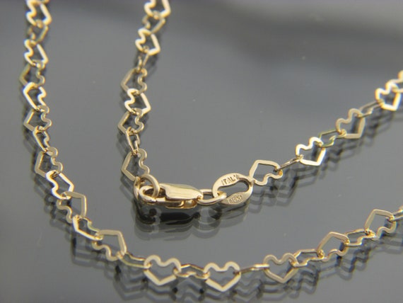 Heart Link Chain Anklet – Melanie Golden Jewelry