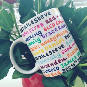 Personalised, handpainted mug image 4