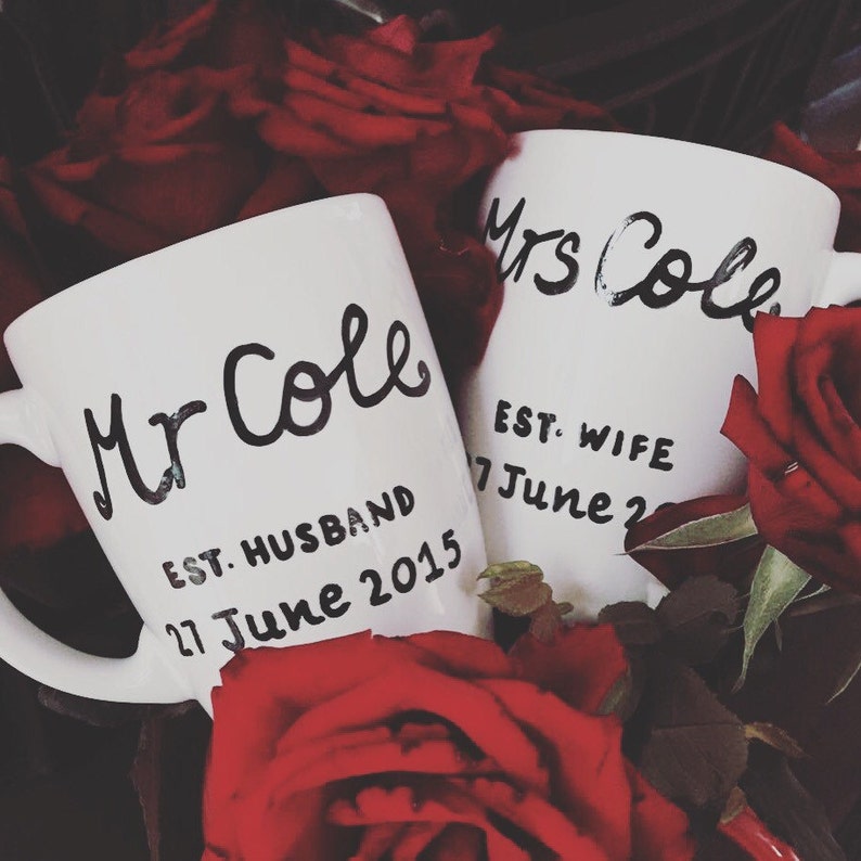 Personalised Wedding Mugs image 1