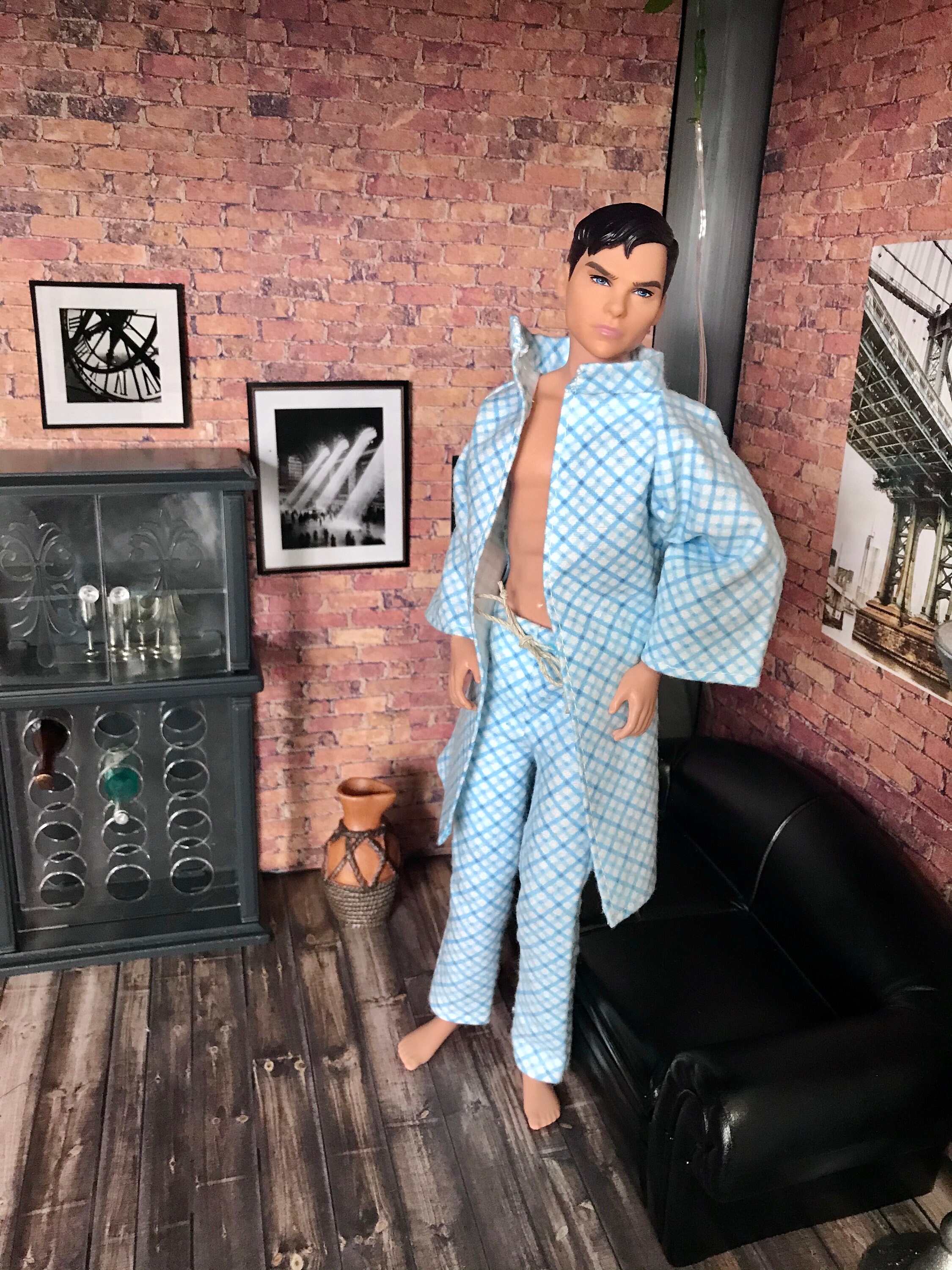 button front plaid shirt jacket treasure & bond