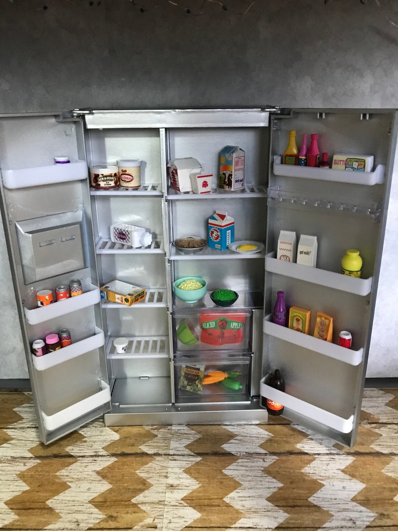 Diorama Gourmet Refrigerator Barbie Size | Etsy