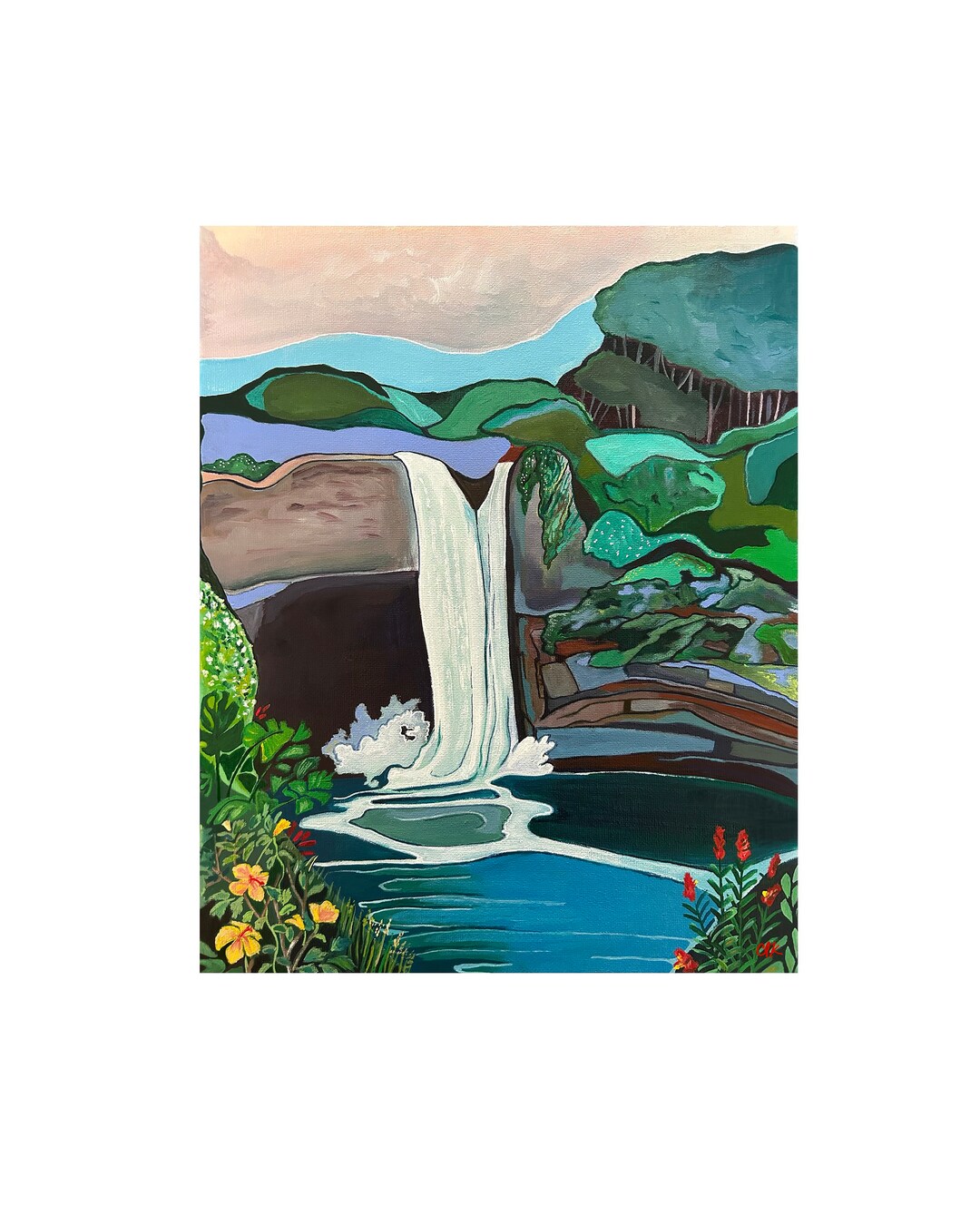 CANVAS Art Print of Akaka Falls Hawaii Island. Hawaii Art. Etsy
