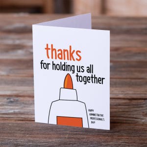 DESCARGA INSTANTE - Tarjeta de felicitación del Día de los Profesionales Administrativos imprimible - gracias por mantenernos a todos juntos