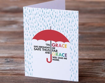 INSTANT DOWNLOAD • Amazing Grace • Greeting Card for All Occasions • Sympathy • Forgiveness