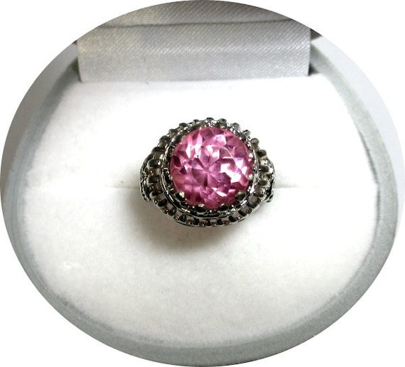 Lovely! - Pink TOURMALINE Ring - Natural Gem - 14… - image 4
