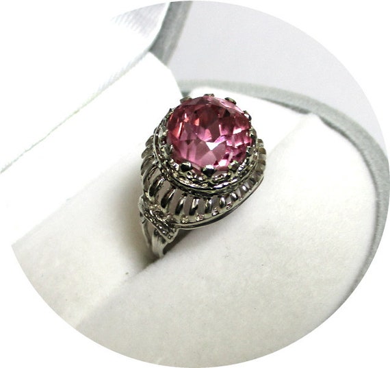 Lovely! - Pink TOURMALINE Ring - Natural Gem - 14… - image 1