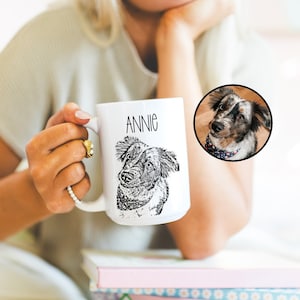 Coffee Mug Using Pet Photo Name Custom Cat Mug Dog Coffee Cup Personalized Coffee Mugs Dog Mom Mug Personalized Cat Dad Mug New Puppy Gift