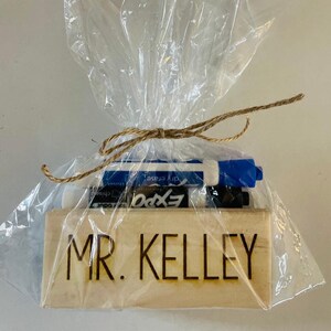 Engraved Teacher Dry Eraser- Personalized Coach White Board Eraser-Teacher Gift -Teacher Essentials-Personalized White Board Eraser
