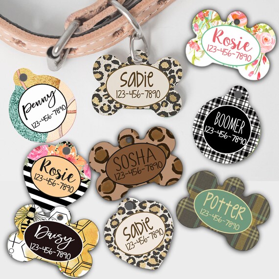 Pet ID TagsDog ID Tag Personalized Pet Gifts Personalized Etsy