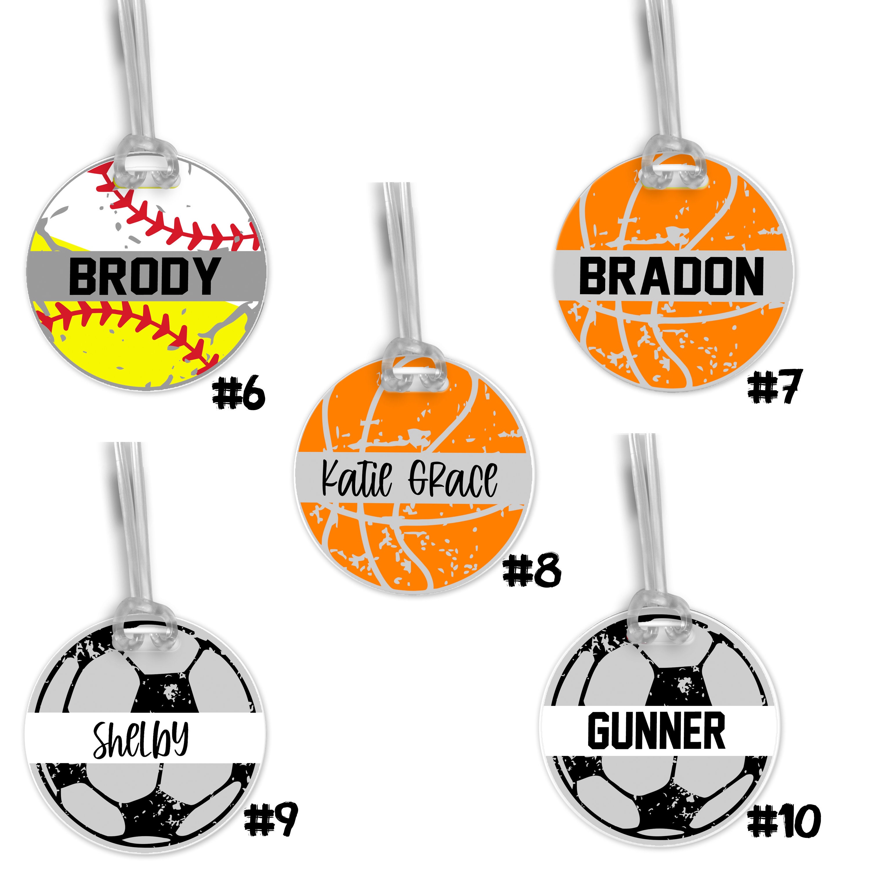 Personalized Sports Bag Tagluggage Tagpersonalized Backpack Etsy UK