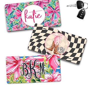 Personalized Coquette Car Tag-Personalized License Plate-Personalized Gift-Coquette Car Tag-Car License Plate-Gifts for Her-New Car Tag