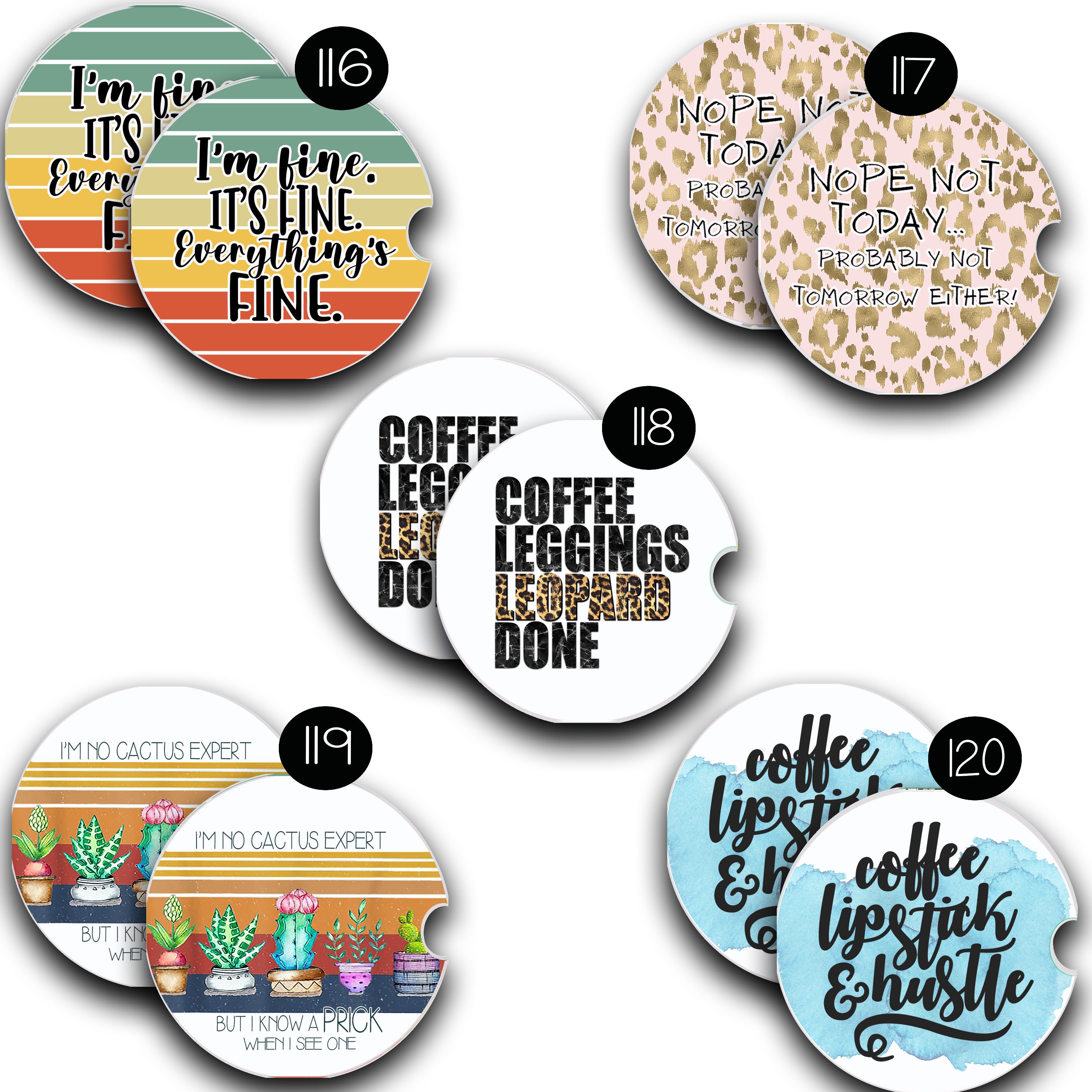 Custom Car CoastersSet of 2 Designer Car CoastersChristmas Etsy