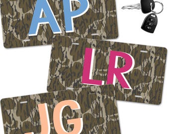 Personalized  Camo Car Tag - Initials or Name License Plate