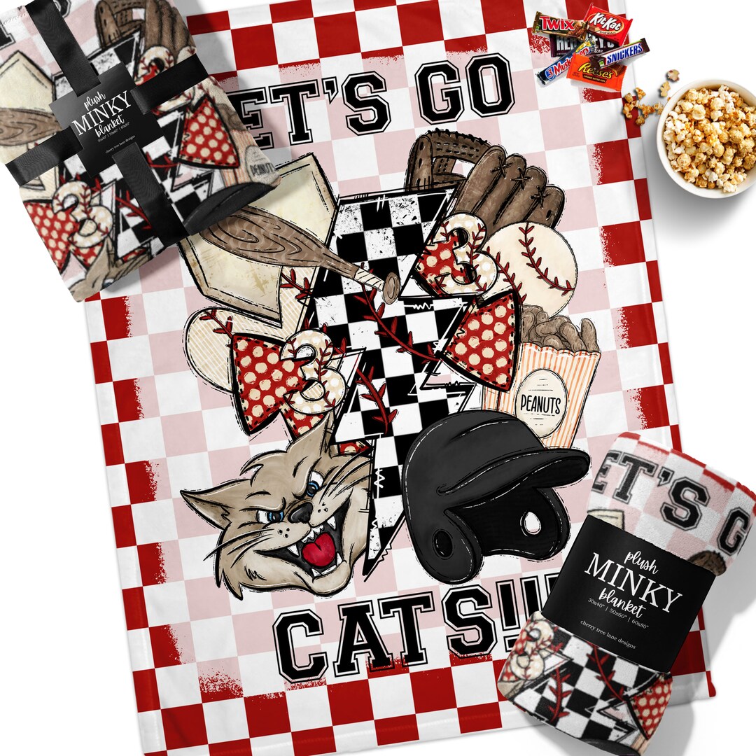 Custom Baseball Blanket, Custom Team Mascot Blanket, Baseball Mom Blanket, Personalized Sports