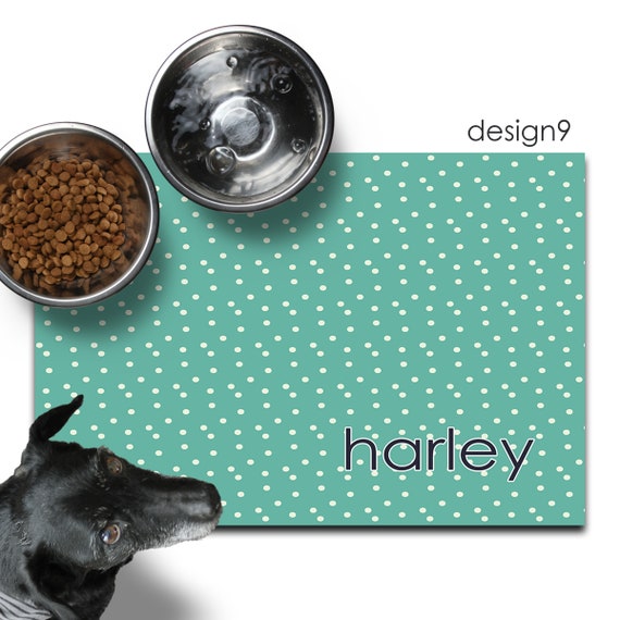 Personalized Pet Feeding Mats, Pet Gift, Pet Placemat, Pet Food