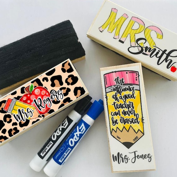 Personalized Teacher Dry Eraser Personalized Teacher Eraser-teacher Gift  teacher Essentials-personalized Teacher Gift 