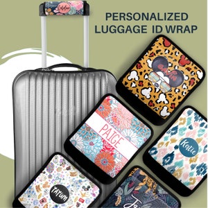 Customized Travel-Personalized Luggage Handle Wrap, Personalized Luggage Wrap, Luggage Finder, Monogrammed Gift, Personalized Gift, Suitcase