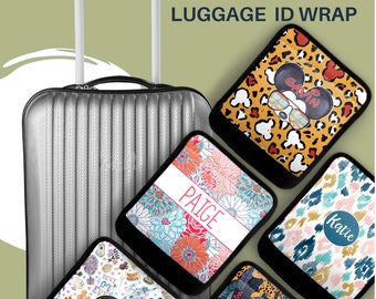Customized Travel-Personalized Luggage Handle Wrap, Personalized Luggage Wrap, Luggage Finder, Monogrammed Gift, Personalized Gift, Suitcase