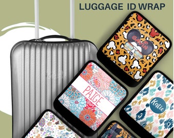 Personalized Luggage Handle Wrap: Neoprene Suitcase Identifier