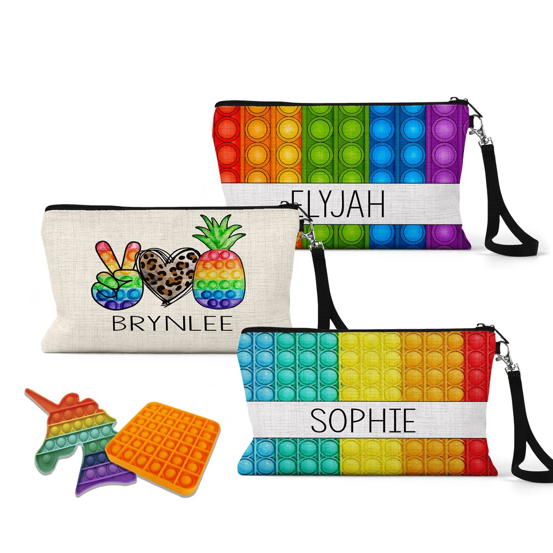 Personalized Fidget Pop Carry Bag fidget Bag Small Device Etsy