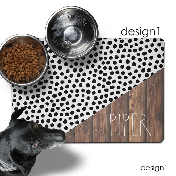 Personalized Pet Mat Custom Dog Mat Pet Placemat Pet Food Bowl Rug Cat Lover Gift Dog Lover Gift