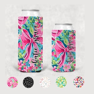 Personalized Can Cooler: Slim or Regular Size, 15 Design Options