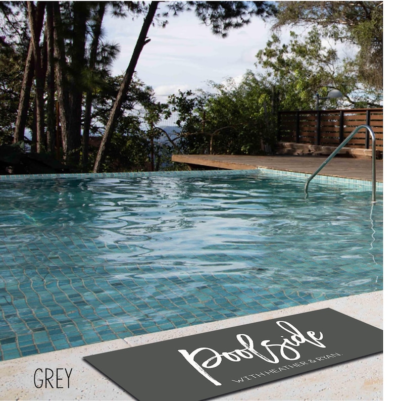Personalized Poolside Runner Mat: Custom Lake House Decor - Etsy