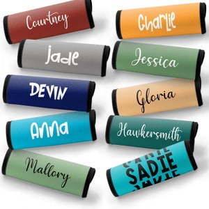 Personalized Travel Bag Finder, Personalized Bag Handle Wrap