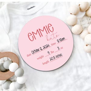 Write-in Baby Birth Announcement Sign