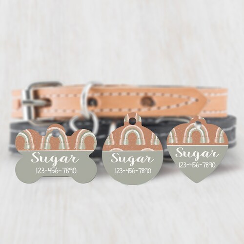 Lucky Charms Personalized Pet Tag, Cute Cereal Pet ID Tag, Custom QR