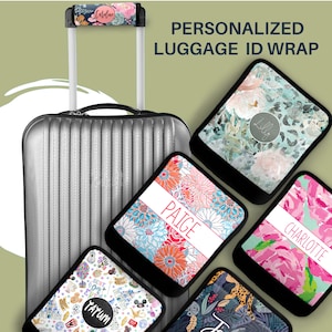 Personalized Luggage Handle ID Wrap - Custom Luggage Spotter