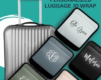 Personalized Luggage Finder, Personalized Luggage Handle Wrap, Luggage Finder with Monogram, add a monogram, groomsmen gift