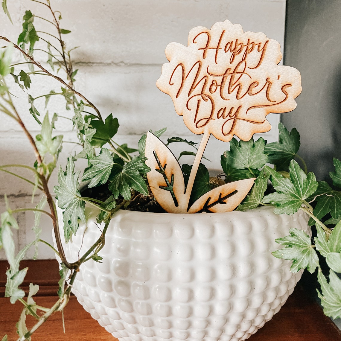 Happy Mother's Day Plant Stake Mother's Day Gift Etsy