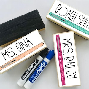 Personalized Teacher Eraser-Personalized Teacher Eraser-Teacher Gift-Teacher Essentials-Personalized Teacher Gift-Personalized Teacher Desk