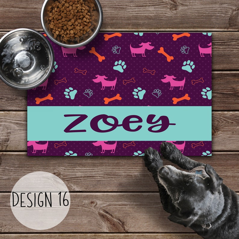 Personalized Large Pet Placemat Monogram Your Pet Dog or Cat Etsy