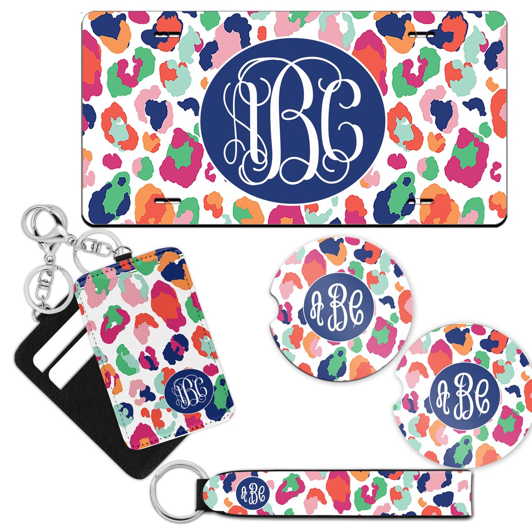 Personalized Car Taglicense Platewristlet Key Chainmonogram Car
