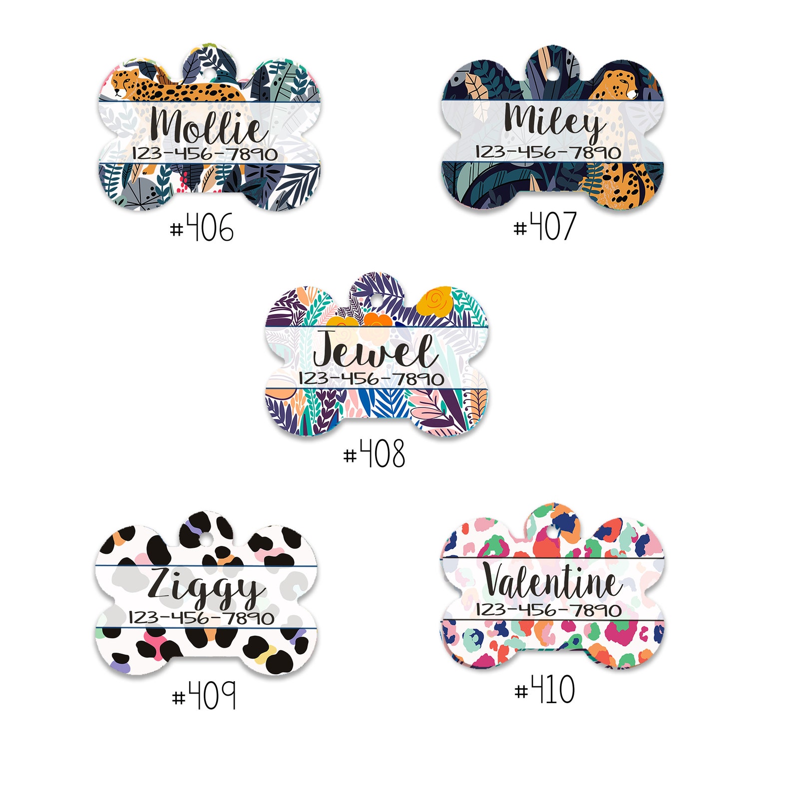 Large Pet ID Tagnew Large Pet Tag 2x 1.25bone Etsy