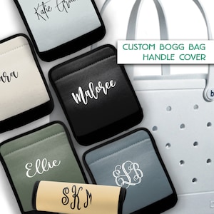 Custom Bogg Bag Accessories Handle Cover, Personalized Handle Wrap, Luggage Finder Monogram, Bogg Bag Monogram, Personalized Gift, Suitcase