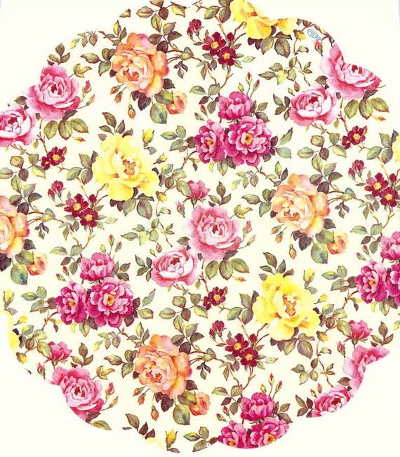 . 33 x 33 cm 4 servilletas individuales para manualidades y servilletas 3 capas flores mixtas 4 servilletas de papel para decoupage