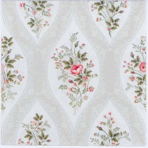 4 Decoupage-Servietten | Rote Rose Solitaire | Blumen-Servietten | Hochzeit-Servietten | Rose Servietten |Party Servietten |Lunch Papier Servietten für Decoupage