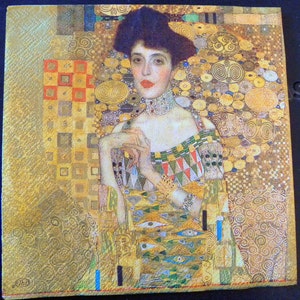 Serwetki do decoupage'u | „Kobieta w złocie” Portret Adele Bloch-Bauer autorstwa Klimta | Serwetki papierowe do decoupage'u