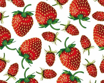 4 Decoupage Napkins | Cocktail Strawberries Napkins | Party Napkins | Fruit Napkins | Summer Napkins | Paper Napkins for Decoupage