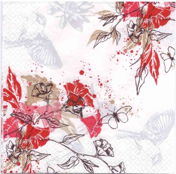decoupage paper napkins japanese flowers birds butterflies etsy japanese flower paper