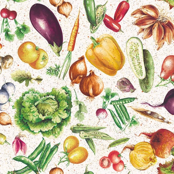 4 serviettes de découpage | Chou Récolte du Jardin Choux de Bruxelles | Serviettes Légumes | Serviettes de fête | Serviettes en papier pour découpage