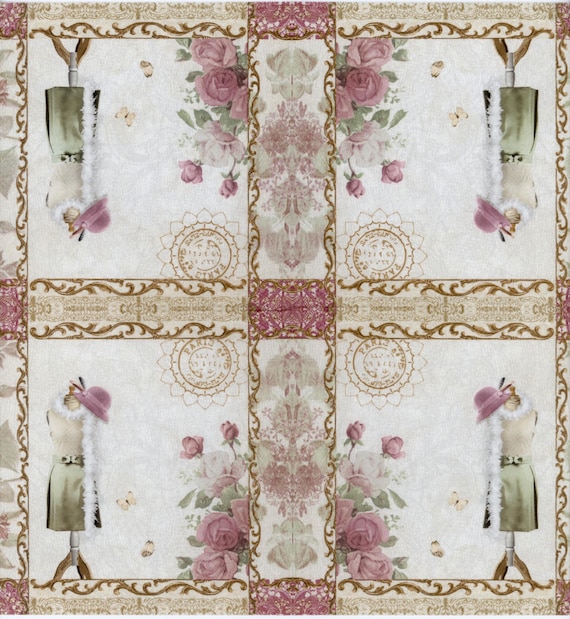 4 solo Almuerzo Servilletas de Papel Vintage Para Fiesta Rosa Puntos Decoupage Art W//69