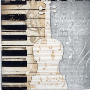 Decoupage servetten | Muziekinstrumenten Piano Bladmuziek viool | Muzikale servetten | Orkestservetten |Papieren servetten voor decoupage