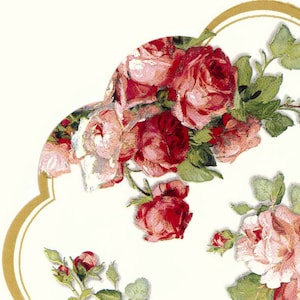 Decoupage-Servietten | Victoria Rosen auf Perle | Rose Servietten | Blumen-Servietten | Party Servietten | Romantische Servietten | Papierservietten für Decoupage
