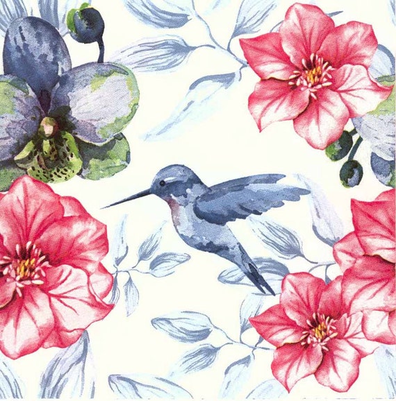 Servilleta decoupage colibrí - Material para Decoupage y Manualidades