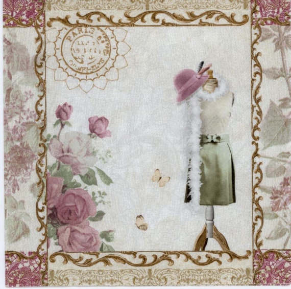 4 diferentes Mesa Vintage Papel Servilletas Para Fiesta Almuerzo Decoupage Gnomos Mix