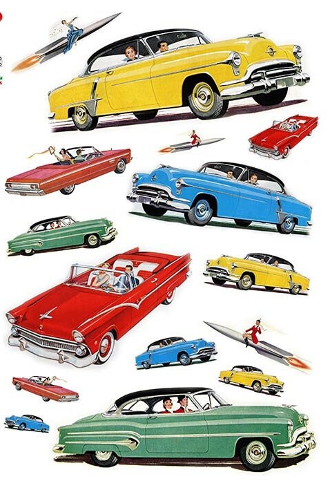 Rice Paper for Decoupage L Vintage Style Vehicles L Decoupage Supplies ...